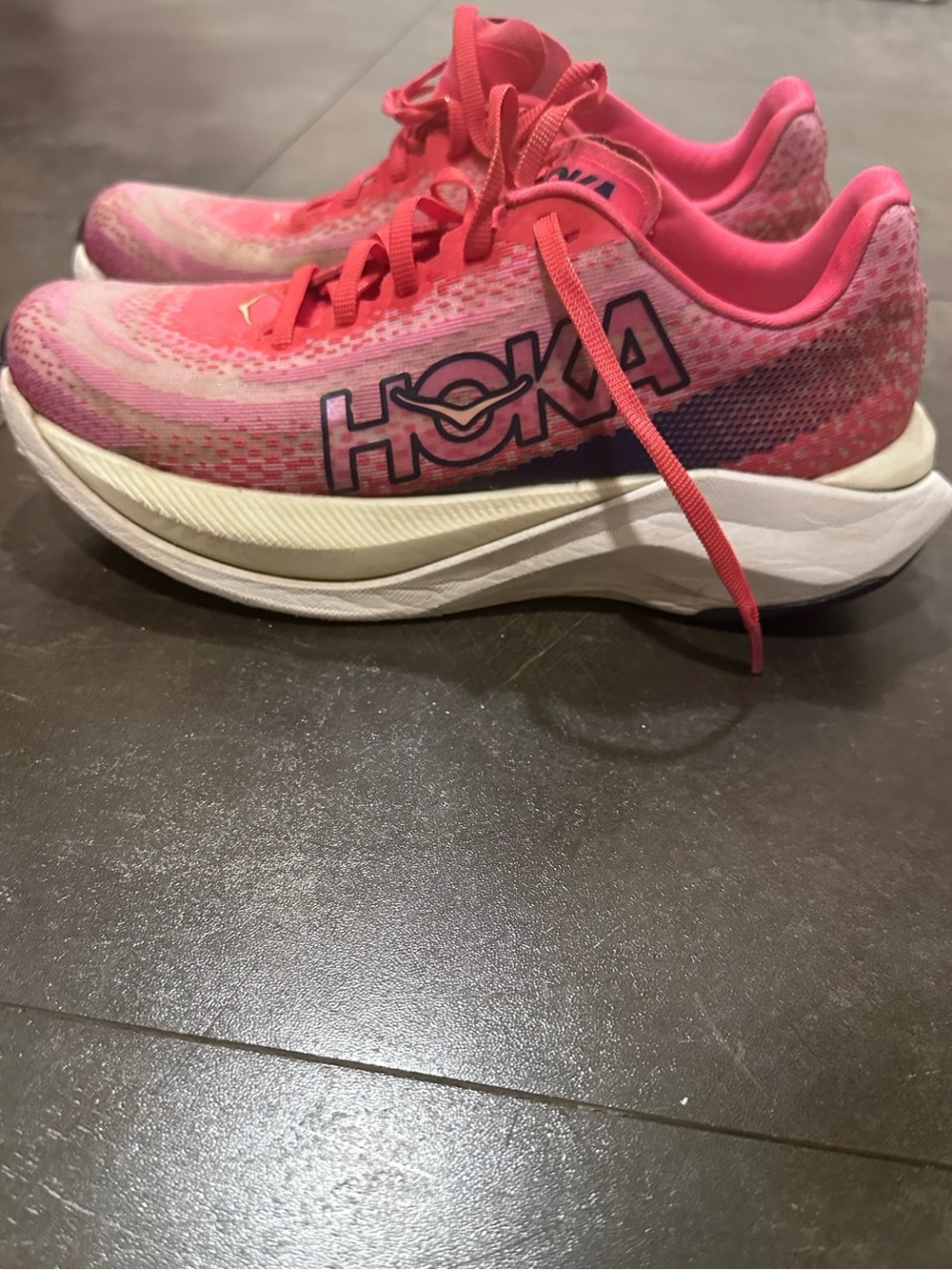 Hoka One One Mach X Women's Pink Gradient Running Shoes